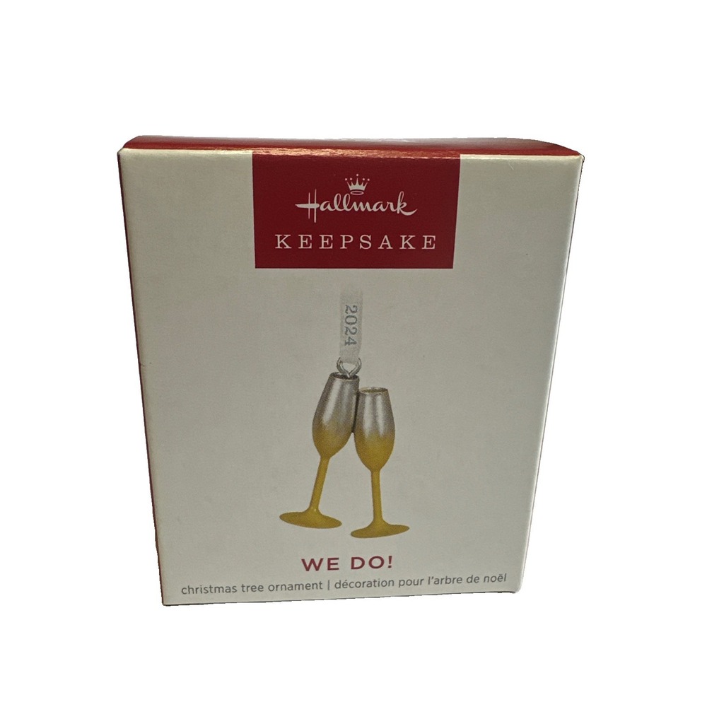2024 Hallmark Keepsake "WE DO"Miniature Ornament Wedding Anniversary-New In Box